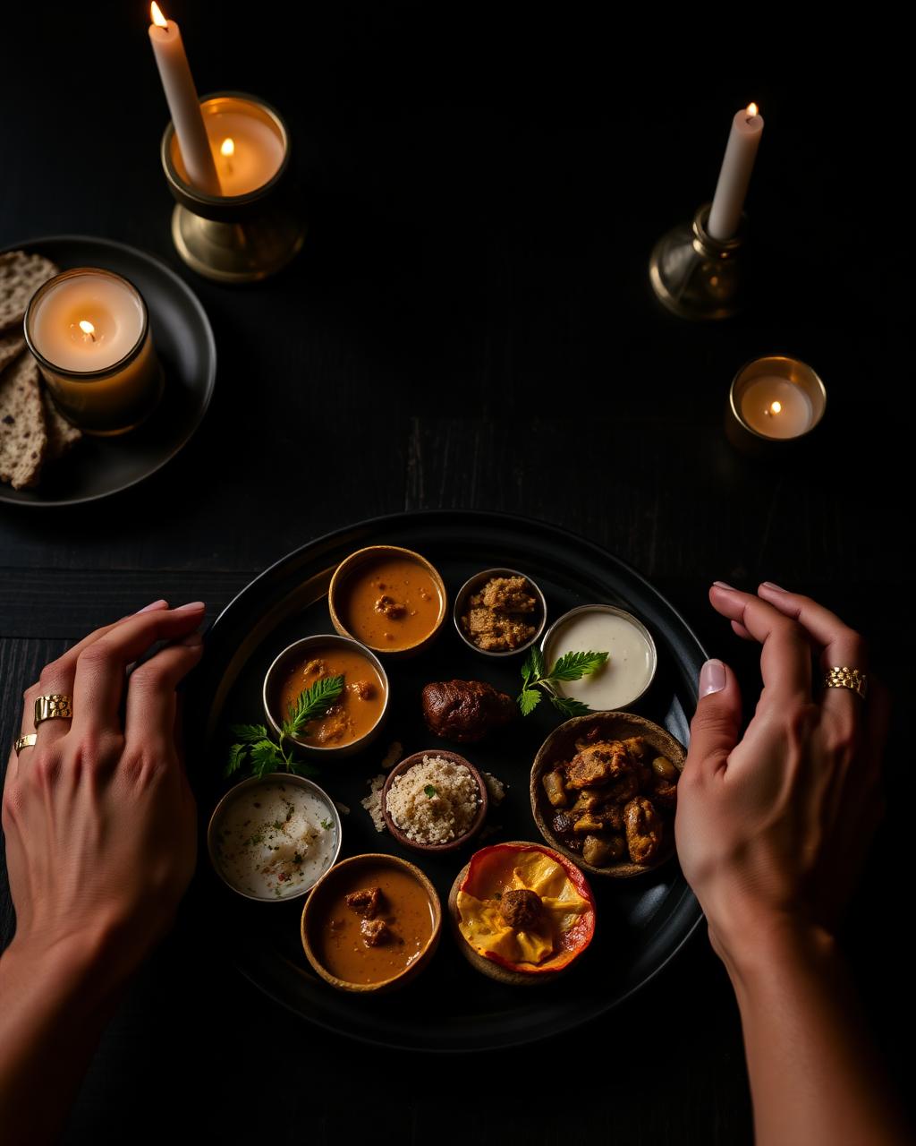 Thali by candlelight
